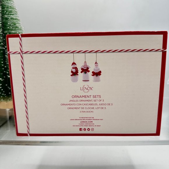 Lenox Jingles Ornaments Santa Snowman Angel Christmas Holiday Decor Set Of 3 - Picture 7 of 11